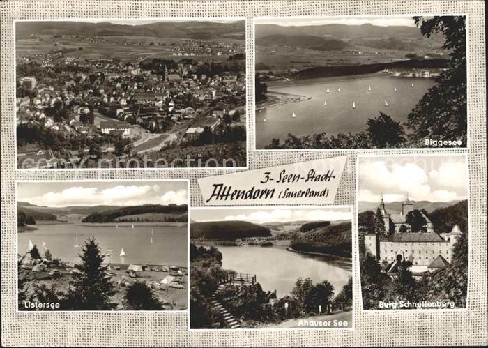 Attendorn mit Biggesee Listersee Ahauser See Burg Schnellenberg