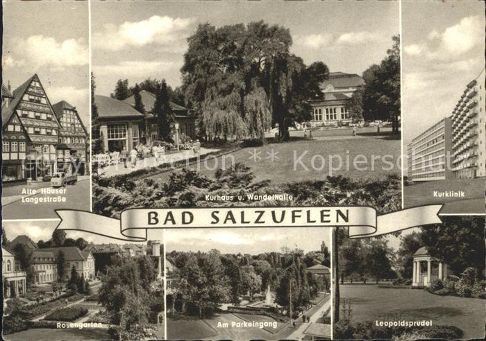 Bad Salzuflen Alte Haeuser Langestr Kurhaus Wandelhalle Kurklinik Rosengarten Pa