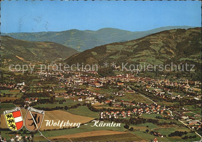 Wolfsberg Kaernten im Lavanttal Fliegeraufnahme