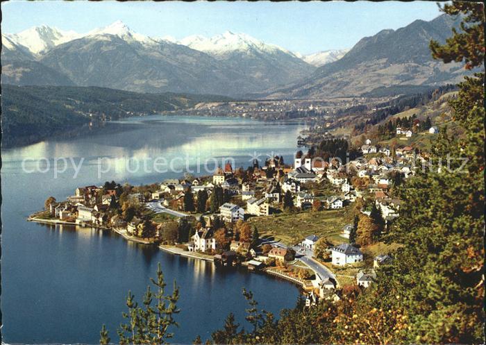Millstatt Millstaettersee mit Millstaettersee Panorama