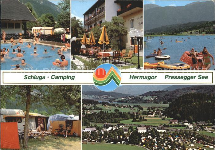 Hermagor Kaernten Schluga Camping Hermagor Pressegger See