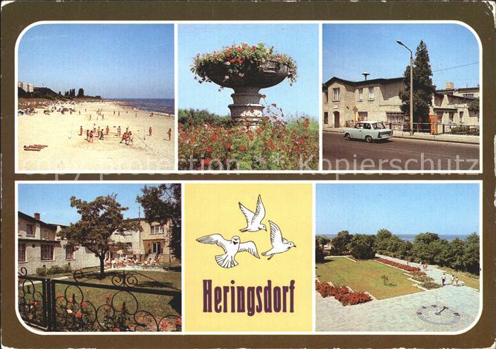Heringsdorf Ostseebad Usedom Strand Promenade Sonnenuhr