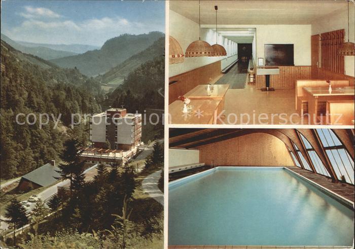 Oppenau Liebach Erholungsheim Haus Wasserfall Schwimmbad