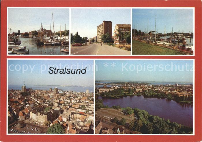 Stralsund Mecklenburg Vorpommern Hafen Heinrich Heine Ring Seglerhafen