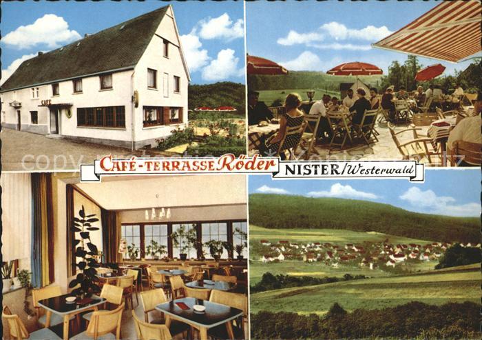 Nistertal Westerwald Cafe Terrasse Roeder