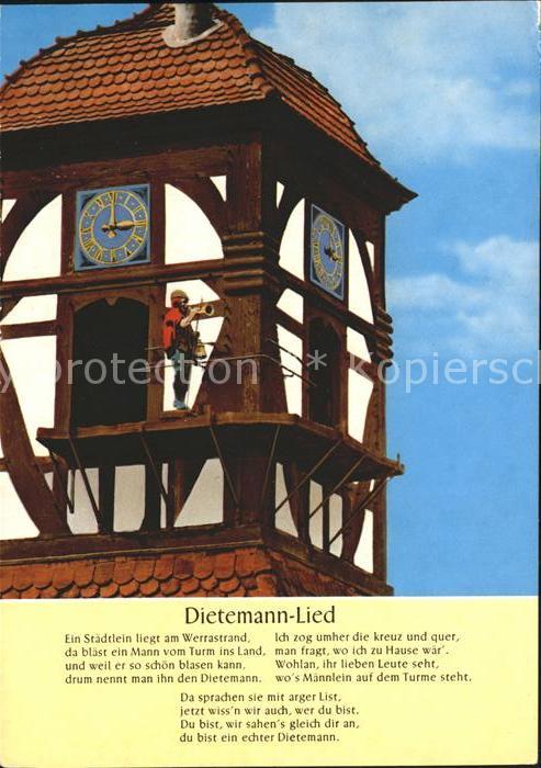 Eschwege Dietemann Lied Kirchturmuhr