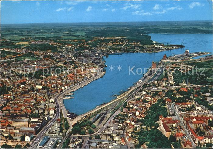Flensburg Fliegeraufnahme mit Foerde
