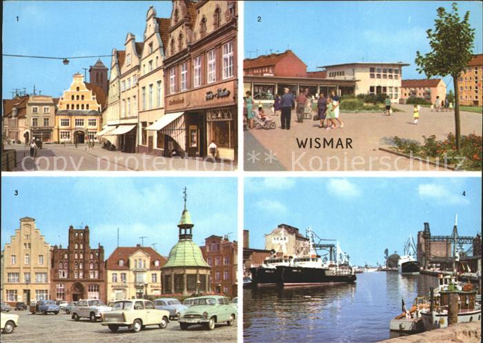 Wismar Mecklenburg Vorpommern Kraemerstrasse Markt Hafen
