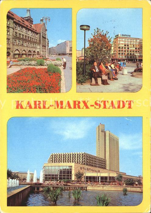 Karl-Marx-Stadt CHEMNITZ Rathaus Strasse der Nationen Stadthalle