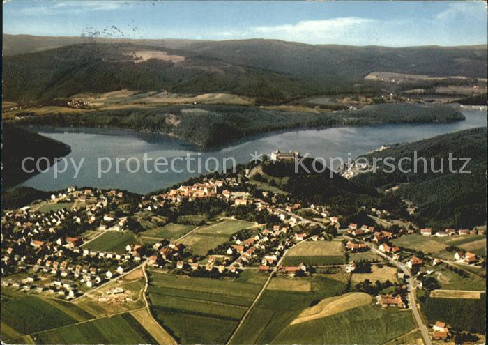 Waldeck Edersee Fliegeraufnahme