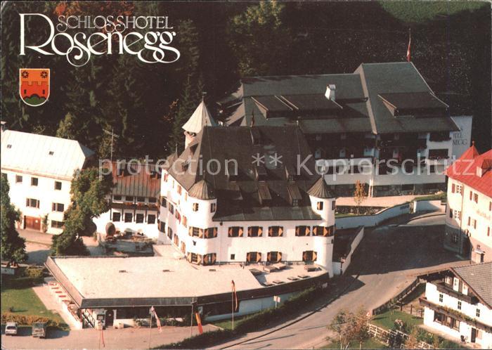 Fieberbrunn Tirol Fliegeraufnahme Schlosshotel Rosenegg