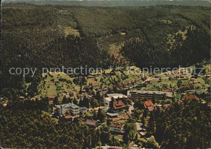 Wildbad Schwarzwald Fliegeraufnahme Sommerbergbahn-Gaststaette