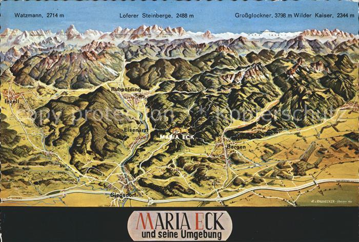 Maria Eck Panoramakarte Siegsdorf