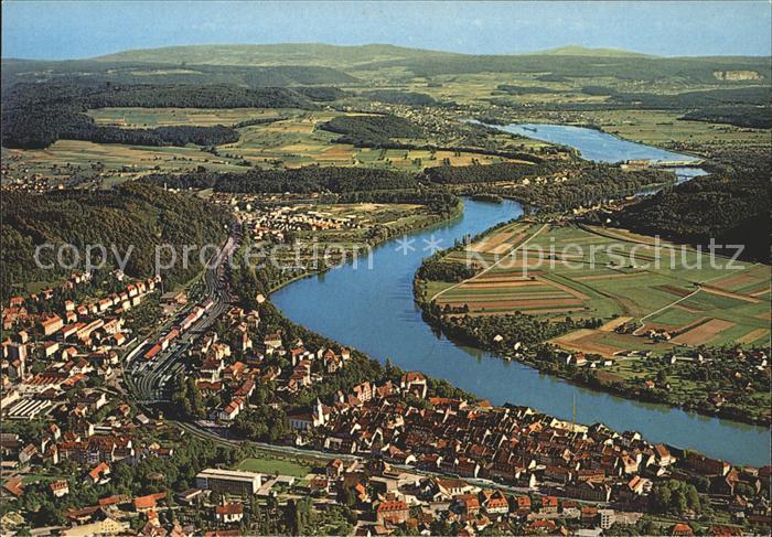 Waldshut Tiengen Rhein Fliegeraufnahme Hochrhein