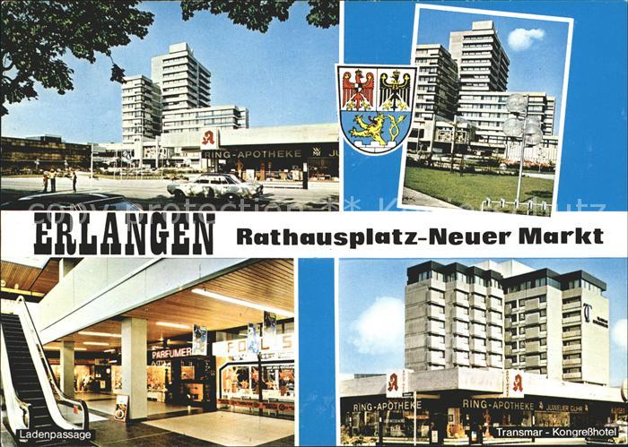ERLANGEN Bayern Rathausplatz und Neuer Markt