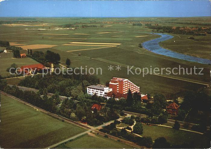 Petershagen Weser Fliegeraufnahme Bad-Hopfenberg