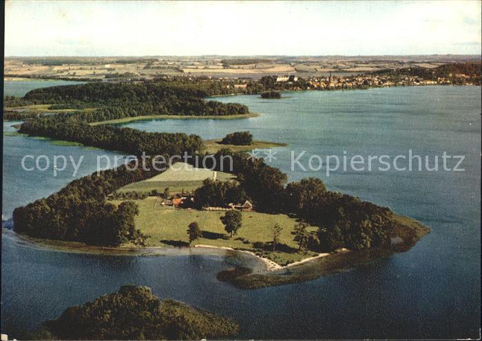 Ploen See Prinzeninsel Fliegeraufnahme Bauernhaus