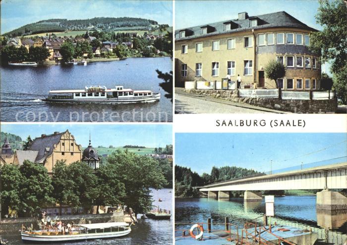 Saalburg Saale FDGB Erholungsheim Hermann Schlimme Stausee Dampfer