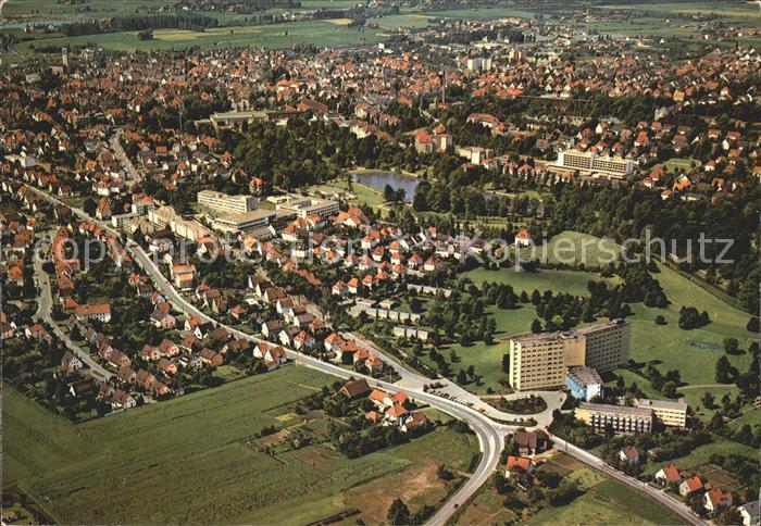 Bad Salzuflen Fliegeraufnahme mit Hotel Martin und Kurklinik