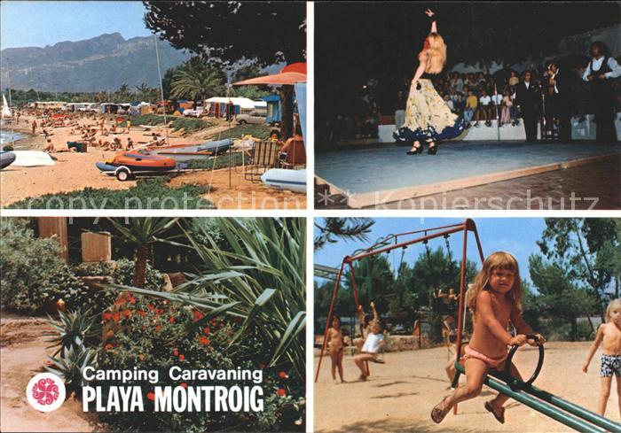 Playa Montroig Strandpartie Taenzerin Garten Spielplatz