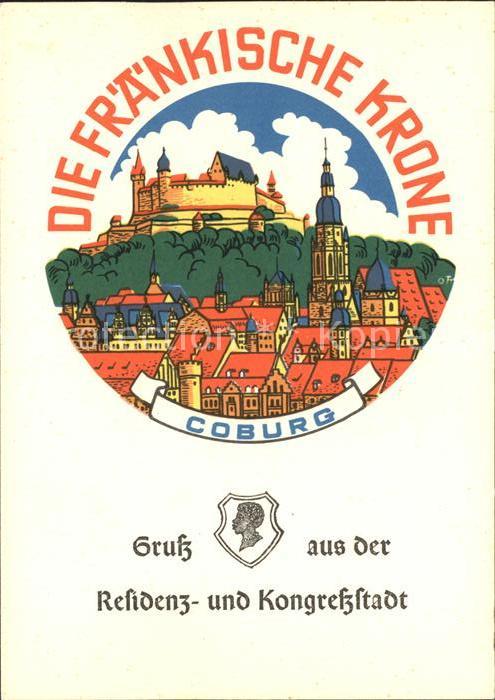 Coburg Bayern Die Coburg Kirche Ortsblick