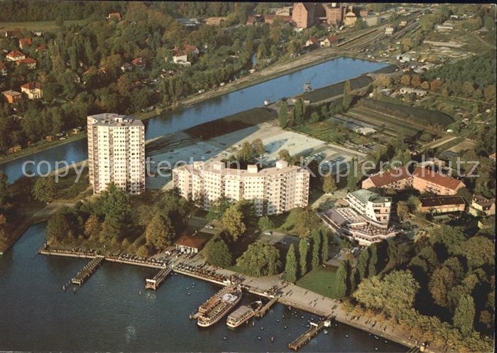 Tegel Dampferanlegestelle Tegeler See Fliegeraufnahme