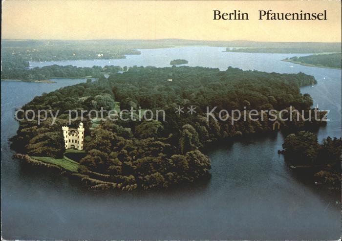 BERLIN  CITY Pfaueninsel Fliegeraufnahme
