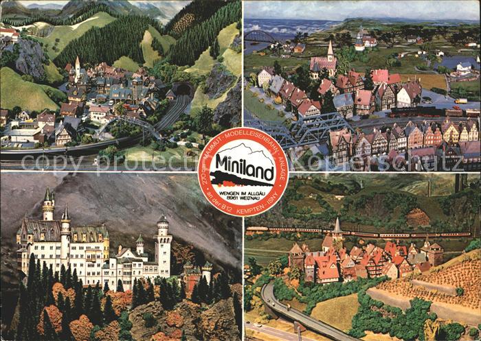 Wengen Kempten Allgaeu Miniaturlandschaft mit H0-Modelleisenbahn Mammut Anlage