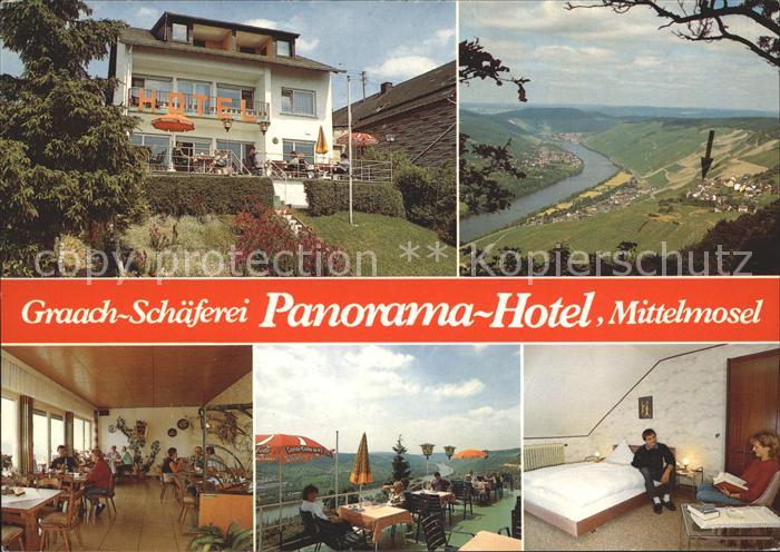 Graach-Schaeferei Panoramahotel Mittelmosel Gastraum Terrasse Zimmer