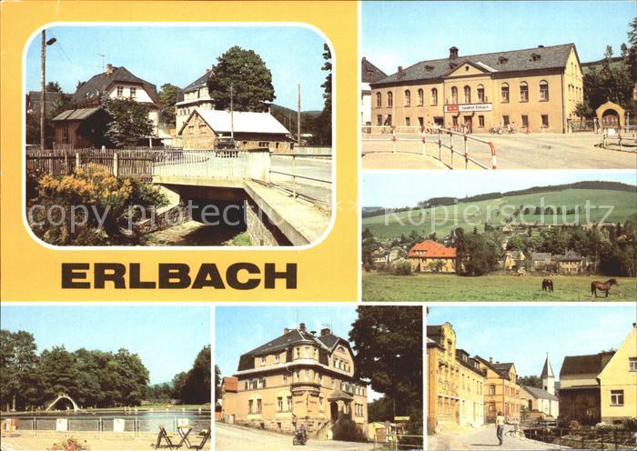 Erlbach Vogtland Am Schwarzbach Gasthof Erlbach Freibad Rat der Gemeinde Rudolf