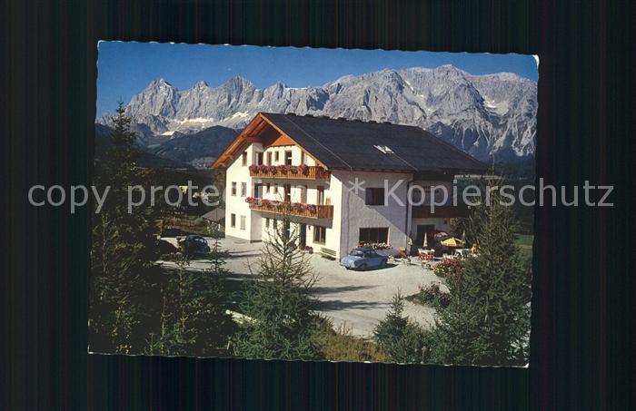 Schladming Obersteiermark Gasthof Pension Waldfrieden mit Dachsteingruppe
