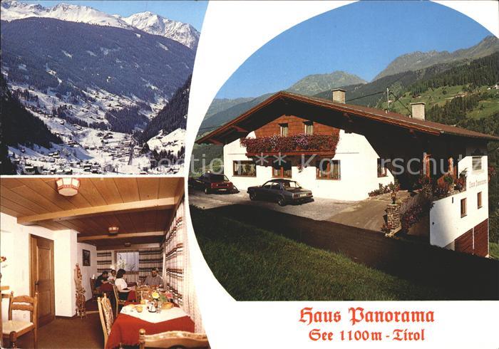 See Tirol Totalansicht Haus Panorama Gaststube