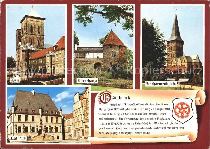 Osnabrueck Dom Vitischanze Katharinenkirche Rathaus