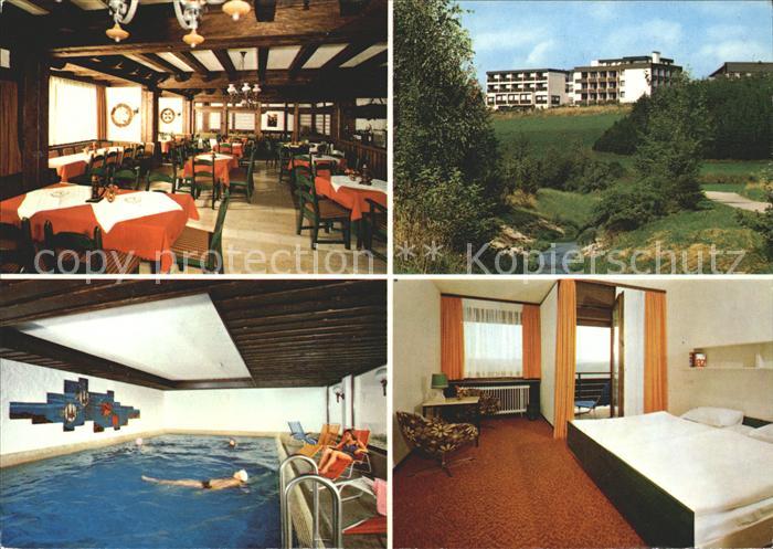 Luetzenhardt Schwarzwaelder Hof Kurzentrum Gastraum Hallenbad Zimmer