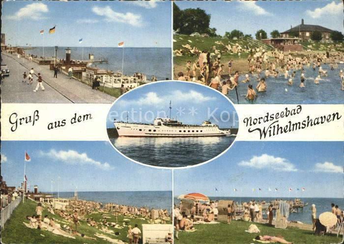 Wilhelmshaven  CITY Promenade Strandpartien Baederschiff Ruestringen