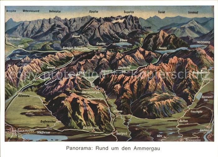 Ammergau Panoramakarte