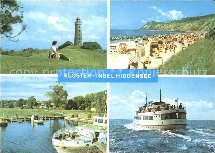 Kloster Hiddensee Leuchtturm Strandpartie Hafen Faehre