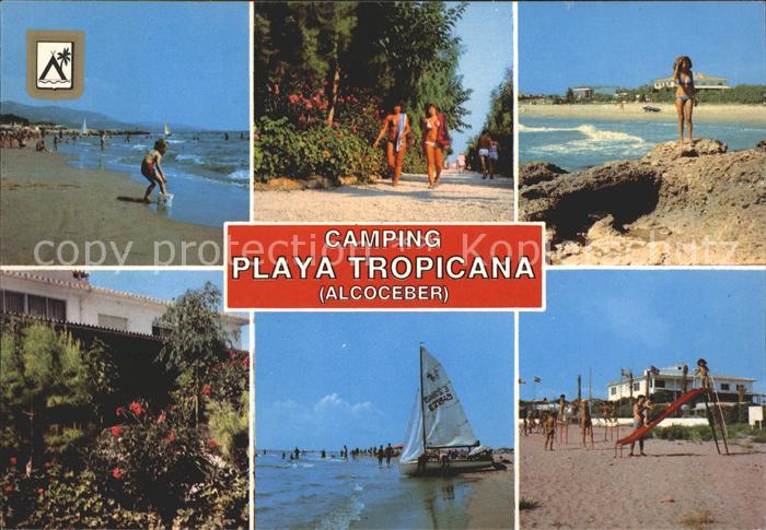 Alcoceber Alcossebre Camping Playa Tropicana Strandpartien Park Segelschiff Kind