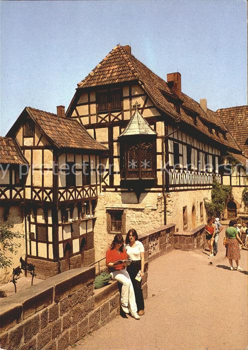 Eisenach Thueringen Die Wartburg Vogtei mit Nuernberger Erker in der Vorburg