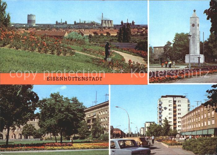 Eisenhuettenstadt Am Rosenhuegel Platz der DSF Pawlowallee Leninallee