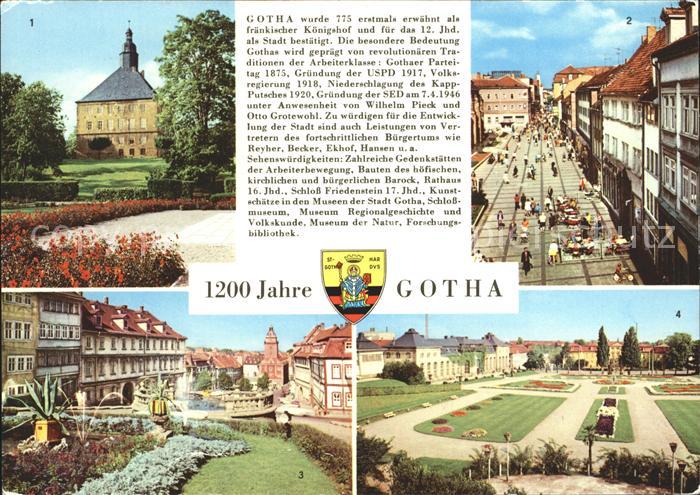 Gotha Thueringen Schloss Friedenstein Neumarkt Erfurter Str Wasserkunst Rathaus