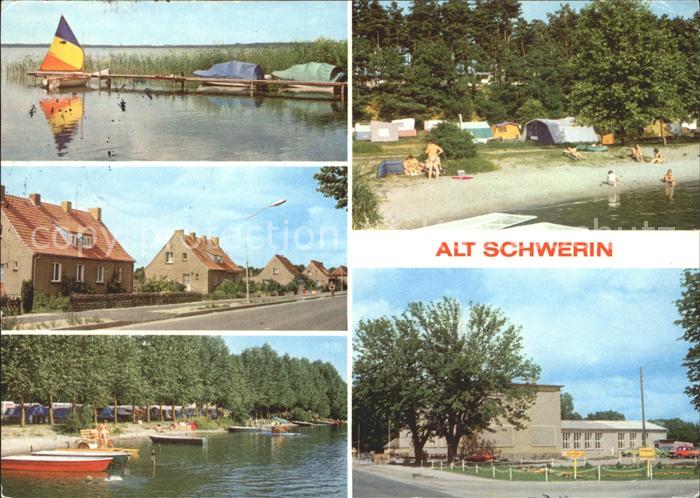 Alt Schwerin Am Plauer See Dorfstrasse Bootsanlegestelle Campingplatz Dorfkultur