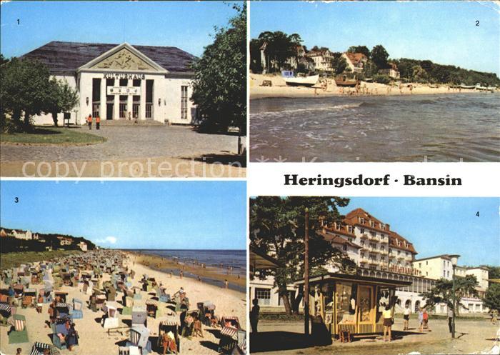 Heringsdorf Ostseebad Usedom Kulturhaus FDGB Heim Solidaritaet Bansin Strand