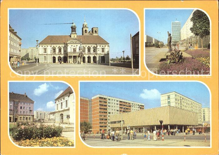 MAGDEBURG  CITY Rathaus Karl Marx Str Haus der Lehrer Hartstr Rathaus Bremer Str