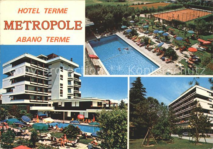 Abano Terme Hotel Terme Metropole Swimmingpool Tennisplatz