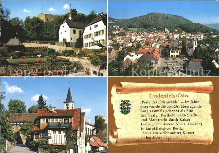 Lindenfels Odenwald Ortsblick Teilansichten