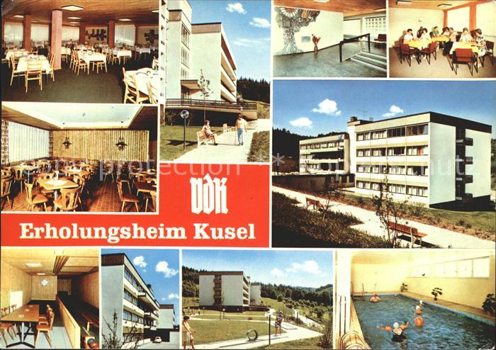 Kusel VdK Erholungsheim Kusel Speisesaal Aufenthaltsraum Kegelbahn Minigolf Hall
