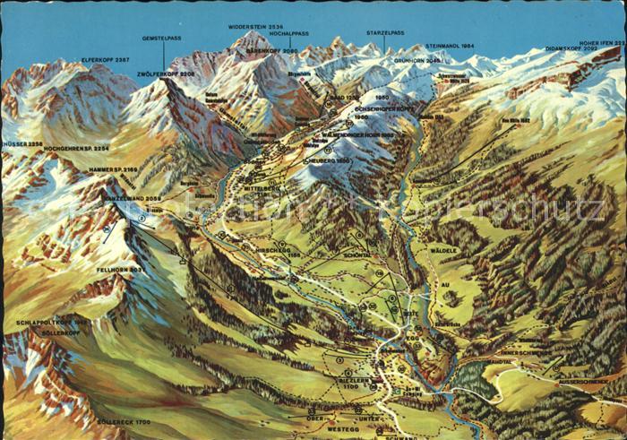 Kleinwalsertal Panoramakarte