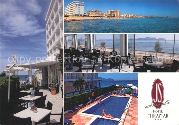 Can Picafort Mallorca Hotel Miramar Gastraum Swimmingpool