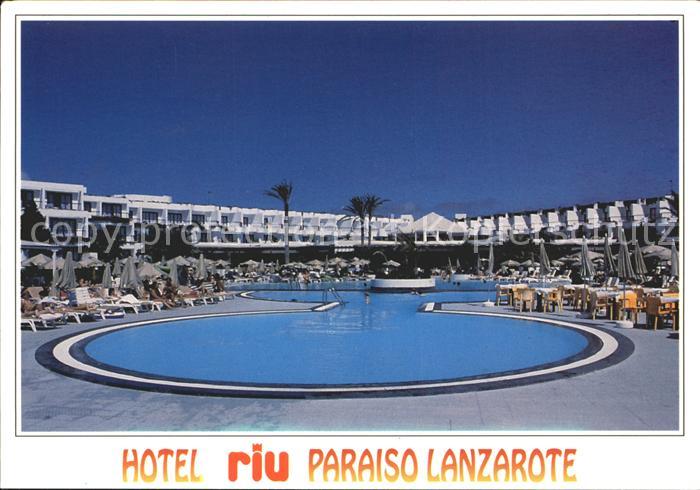 Lanzarote Kanarische Inseln Hotel Riu Paraiso Puerto del Carmen Swimmingpool